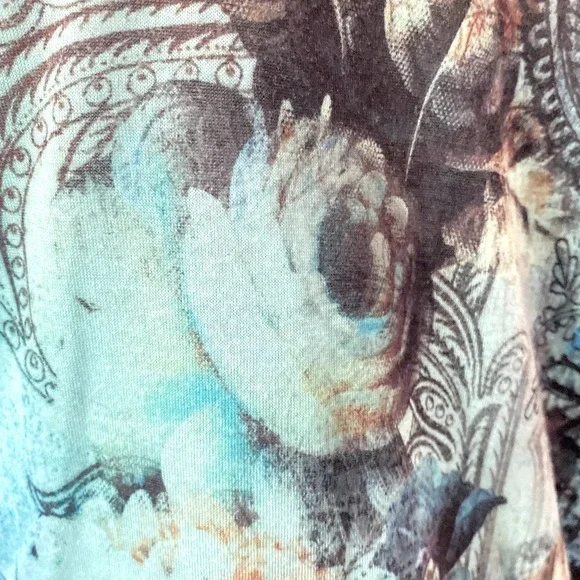 🎯FINAL SALE🎯 ROZ & ALI Turquoise Jewel Tunic-N0413-5 - Picture 8 of 10